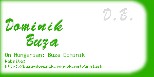 dominik buza business card